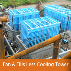 Fan Less Cooling Tower, Fills Less Cooling Towers